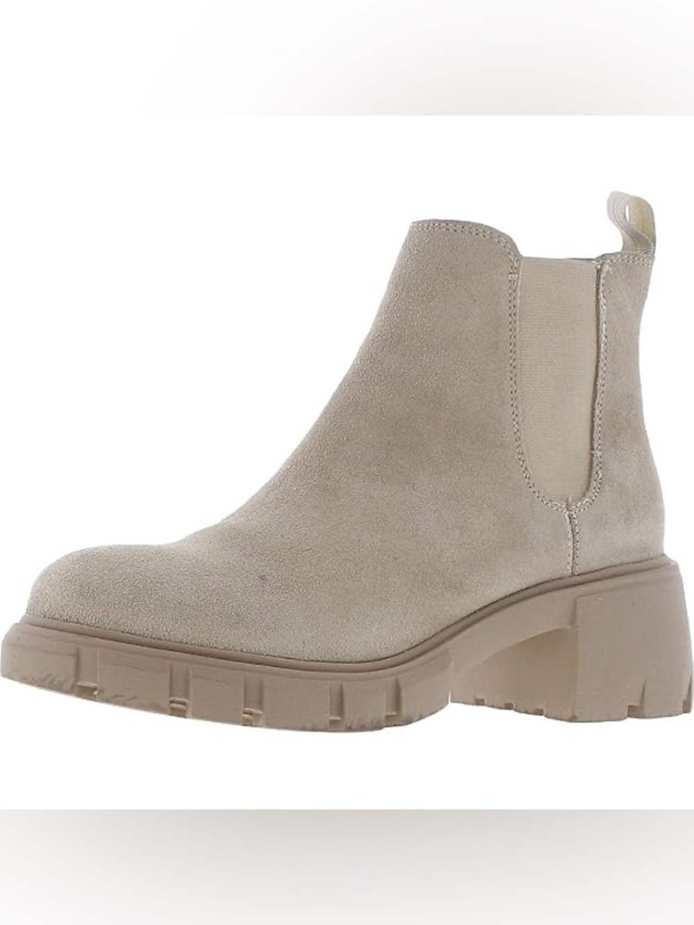 Steve Madden | Women’s Howler Sand Suede Chelsea Lug Sole Ankle Boots